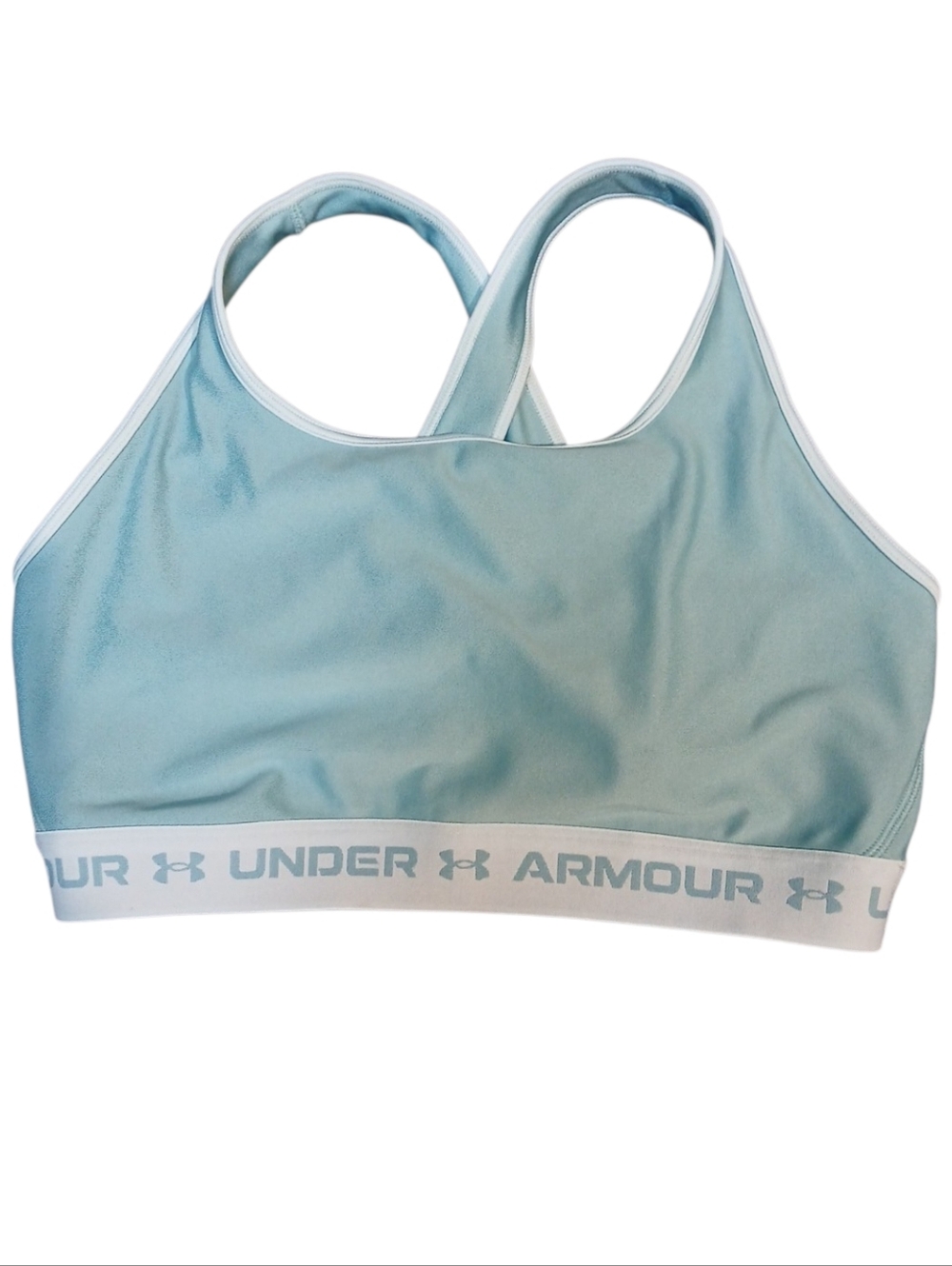 Under Armour - NWOT, Turquoise Compression Sports Bra, XXL, 1 1/4" Straps